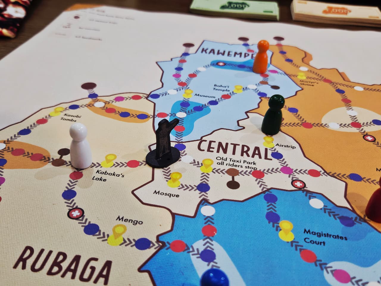 Boda board game setup